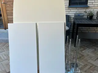 Spisebord incl 2 stk tillægsplader