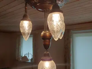 Messing  loftlampe
