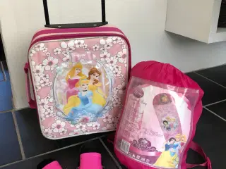 Prinsesse kuffert og sovepose