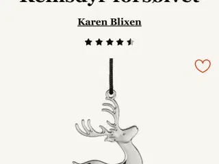 SØGER! Karen Blixen Rensdyr/Reinsdyr