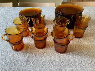 Kaffestel i glas