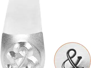 Prægestempel, &amp;, L: 65 mm, str. 6 mm, 1 stk.