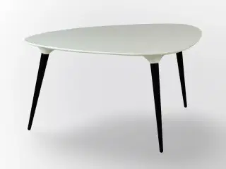 Fredericia Furniture Icicle Sofabord – Hvid/Sort Stel