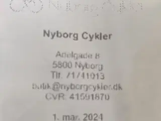 Gavekort til Nyborg cykler 