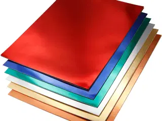 Metalkarton A4, 280 g, 30 ark, assorterede farver