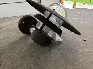 Flot Udelampe i Kobber