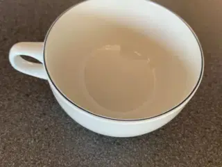 Blå kant lave kaffekopper