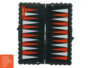 Mini-backgammonspil med foldebræt fra Vini-game (str. 12x12 cm)