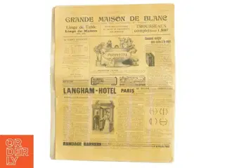 Gammel avis &#39;L&#39;Illustration&#39; fra 1901 (str. 41 x. 32 cm)