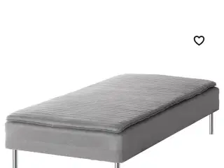 Enkeltmands seng 90×200 grå