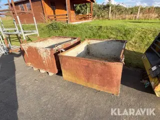 Transportkasser stål 2 styk