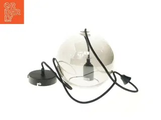 Glaskugle pendel lampe (str. 20 cm)