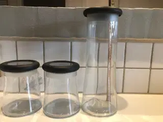 Opbevaringsglas, 3 stk