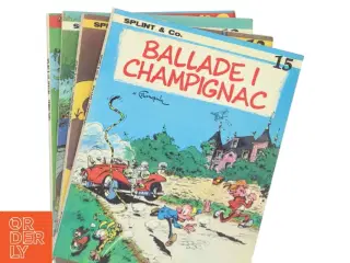 4 stk Splint & Co bl.a. Ballade i Champignac af Franquin (Bog)