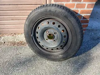 4 stk. winterdæk på stålfælge