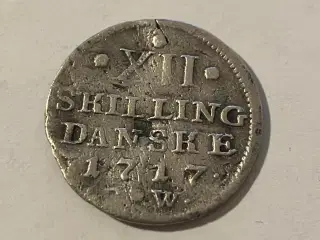 12 skilling 1717 Denmark