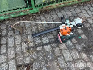 Løvblæser, hækkeklipper og græstrimmer STIHL,metabo