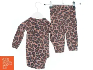 Leopard mønstret bodystocking og bukser sæt fra Krymmel (str. 68)