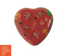 Dekorativ hjerteformet dåse (str. 9x9 cm)