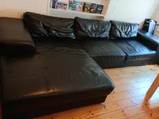 Chaiselong lædersofa sælges