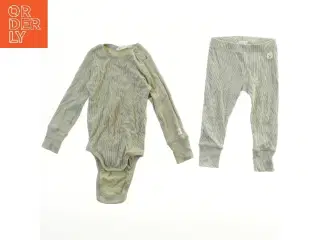 Langærmet bodystocking og leggings sæt til børn fra KappAhl (str. 86)