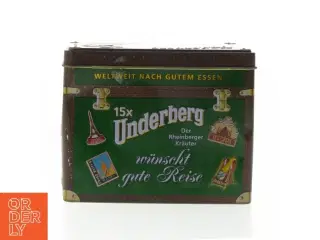 Underberg metalæske fra Underberg (str. 14,5x1,5 cm)