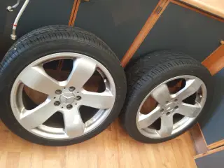 4 stk Mercedes alufælge med gode dæk