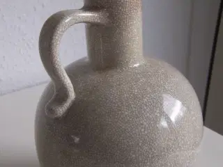 Bordlampe af keramik med krakelé glasur