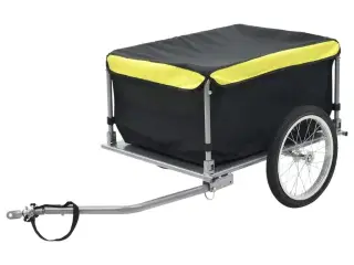 Cykelvogn 65 kg sort og gul