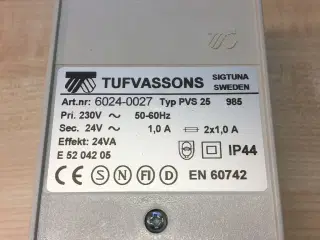 Transformator fra Tufvassons