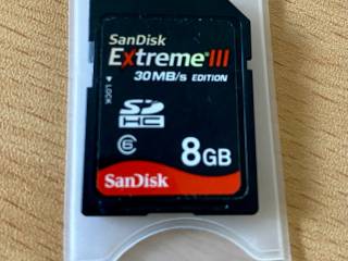 SANDISK Extreme III 8GB hukommelses kort