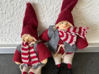 Julepynt. Siddende nisser