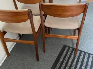 5 stk. teaktræ stole