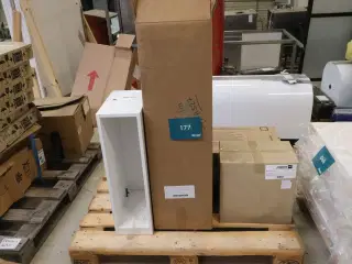 3 stk Diverse inddækning og skab