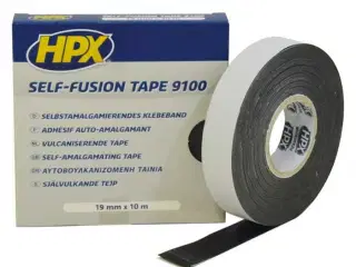 HPX selv vulk. tape sort 19mm x10m