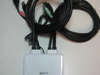 KVM Switch, 2-port, USB + HDMI