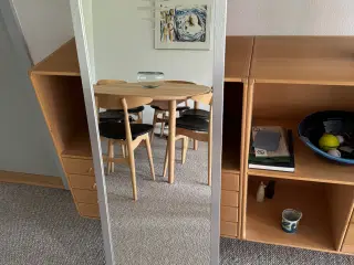 Vægspejl i alu ramme