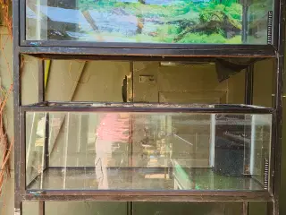 Akvarie reol med 3 stk 160 liters akvarier