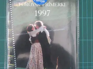 Færøerne årsmappen 1997 postpris 120kr