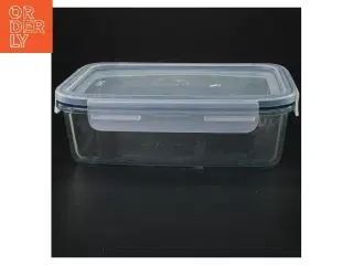 Glasfødevarebeholder med låg fra LiteraX (str. 15x21 cm)