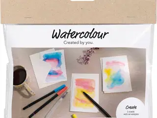 Mini DIY Akvarel Kit til Unikke Kort og Kuverter