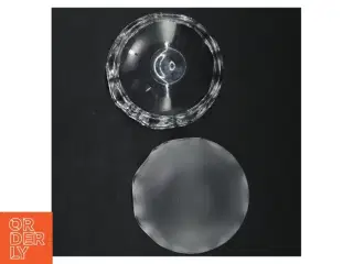 Glas bonbonniere fra Holmegaard (str. Ø. 10,5 cm)