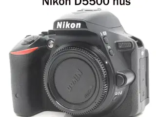 Nikon D5500 hus + 4 batterier, Aalborg