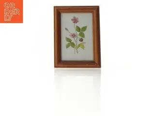 Lille træ ramme med blomstermotiv