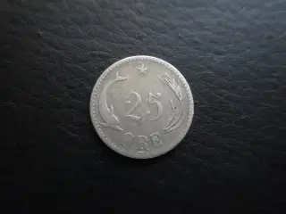 25 øre 1891 sølv
