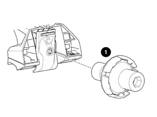 Thule reservedel 54201 sæt med 4 stk.