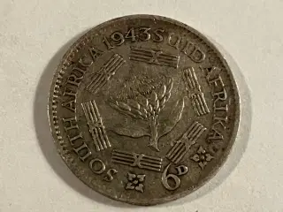 6 Pence South Africa 1943