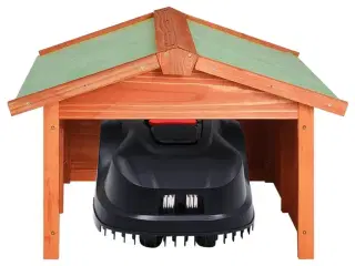 Skur til robotplæneklipper 72x87x50 cm massivt fyrretræ