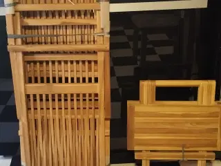 teak stole og bord