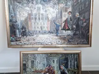 Et par skønne indrammet Otto Frellos print.